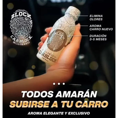 CARBLOCK PERFUME PARA AUTO AROMA MILLONARIO